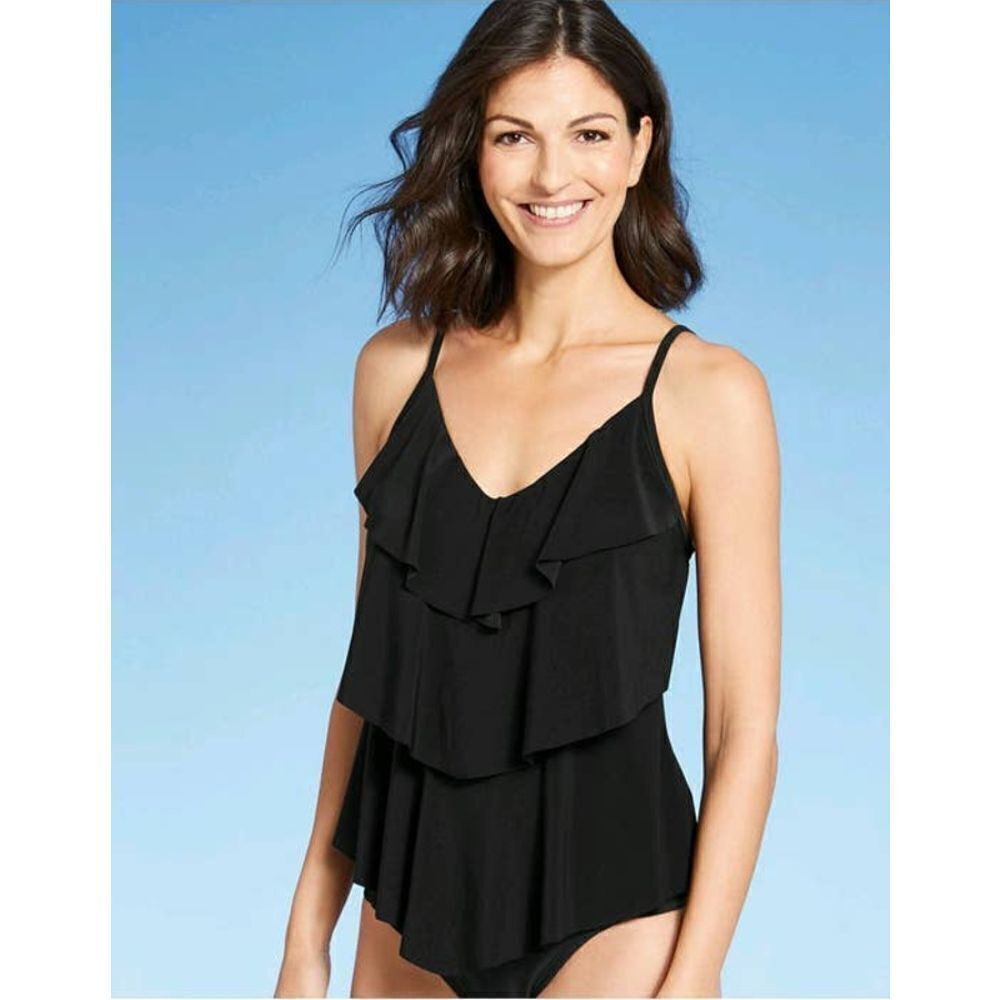 Women's Tiered Tankini Top - Aqua Green® 22W
